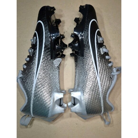 NIKE VAPOR EDGE SPEED 360 2 FOOTBALL CLEATS SILVER/BLACK MEN\'S SIZE 7 NEW main image 4